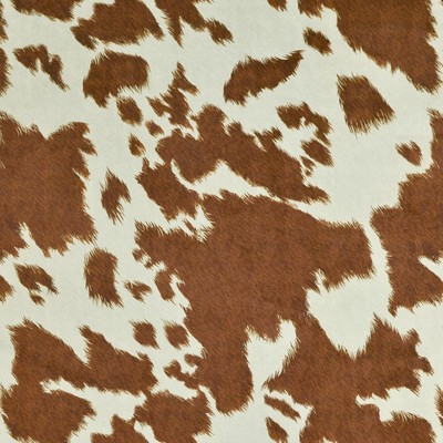 DEJA MOO 611 SIENNA Orange POLYESTER Fire Rated Fabric Animal Print  Abstract  Animal Print Velvet   Fabric